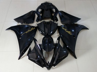 2012-2014 Noir Brillant Yamaha R1 Carénage Moto