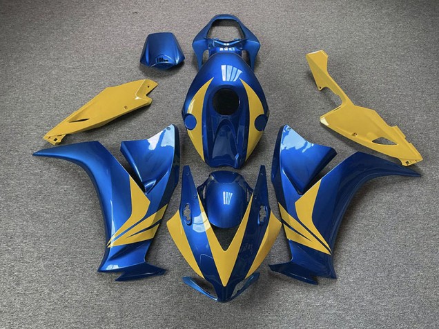 2012-2016 Bleu Brillant & Jaune Honda CBR1000RR Carénage Moto 2012-2016 Bleu Brillant & Jaune Honda CBR1000RR Carénage Moto