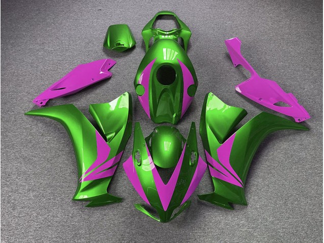 2012-2016 Vert Brillant & Rose Honda CBR1000RR Carénage Moto 2012-2016 Vert Brillant & Rose Honda CBR1000RR Carénage Moto
