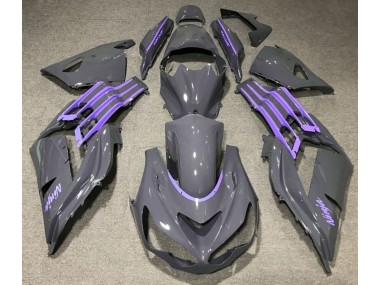 2012-2021 Nardo Gris & Violet Kawasaki ZX14R Carénage Moto