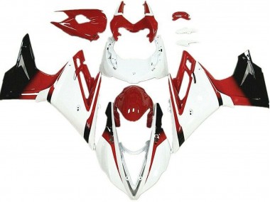 2013-2016 Blanc & Rouge Triumph Daytona 675 Carénage Moto