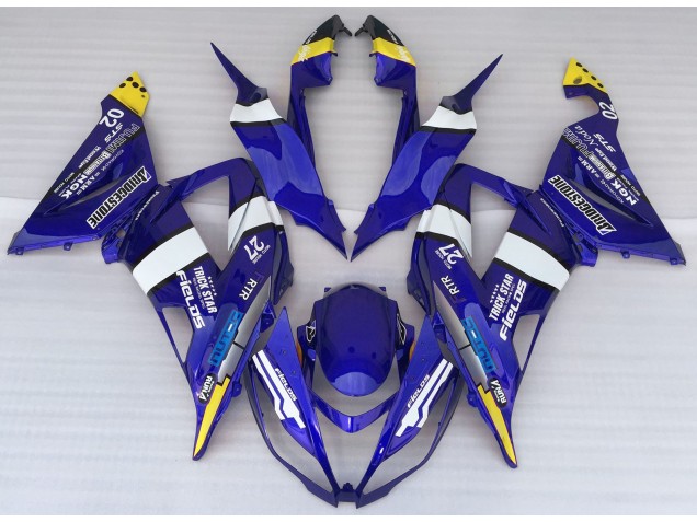 2013-2018 Modèle Bleu Kawasaki ZX6R Carénage Moto 2013-2018 Modèle Bleu Kawasaki ZX6R Carénage Moto