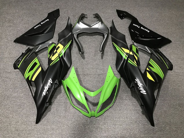 2013-2018 Noir Mat & Course Kawasaki ZX6R Carénage Moto 2013-2018 Noir Mat & Course Kawasaki ZX6R Carénage Moto
