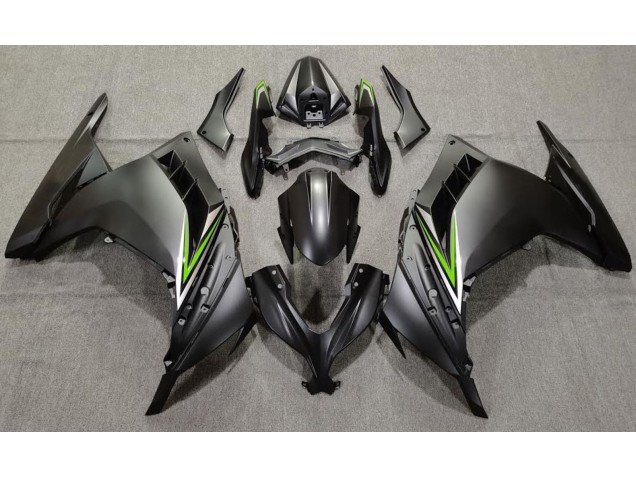 2013-2018 Noir Mat & Vert Kawasaki Ninja 300 Carénage Moto