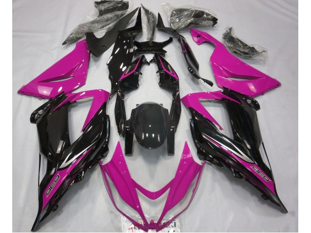 2013-2018 Noir & Rose Kawasaki ZX6R Carénage Moto 2013-2018 Noir & Rose Kawasaki ZX6R Carénage Moto