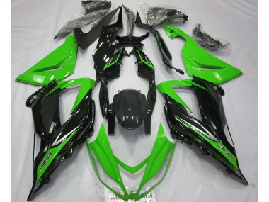 2013-2018 Vert & Noir Kawasaki ZX6R Carénage Moto