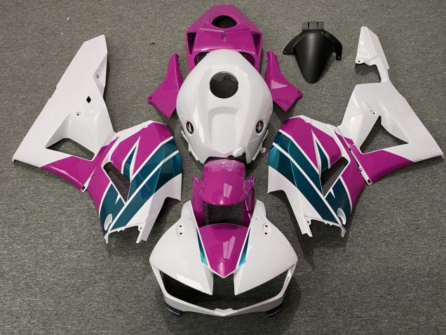 2013-2023 Brillant Rose & Émeraude Honda CBR600RR Carénage Moto 2013-2023 Brillant Rose & Émeraude Honda CBR600RR Carénage Moto