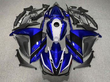 2015-2018 Bleu Noir & Blanc Yamaha R3 Carénage Moto