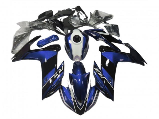 2015-2018 Bleu & Noir Brillant Yamaha R3 Carénage Moto 2015-2018 Bleu & Noir Brillant Yamaha R3 Carénage Moto