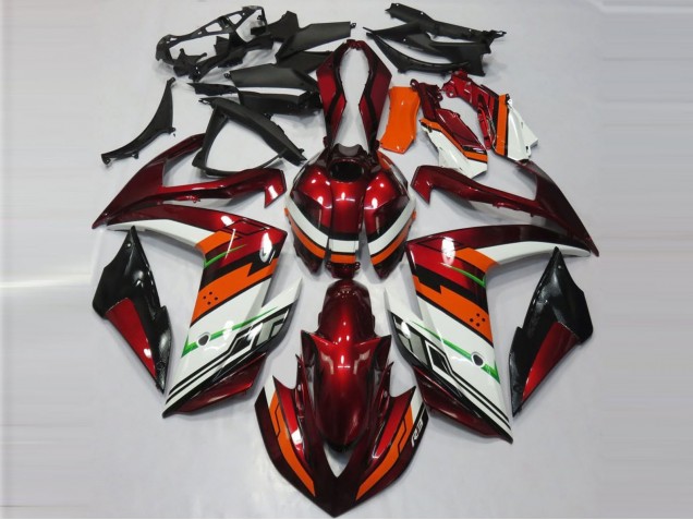 2015-2018 Orange & Marron Yamaha R3 Carénage Moto