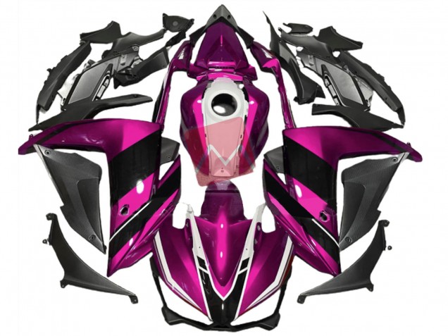 2015-2018 Rose Noir & Blanc Yamaha R3 Carénage Moto 2015-2018 Rose Noir & Blanc Yamaha R3 Carénage Moto