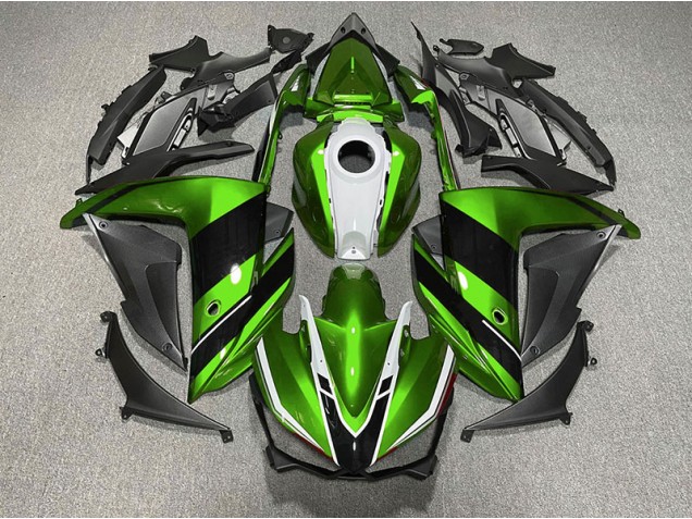 2015-2018 Vert Noir & Blanc Yamaha R3 Carénage Moto