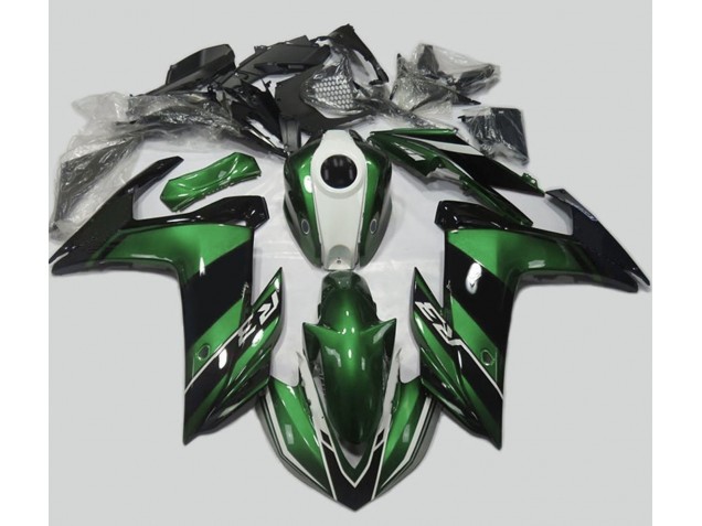 2015-2018 Vert & Noir Brillant Yamaha R3 Carénage Moto