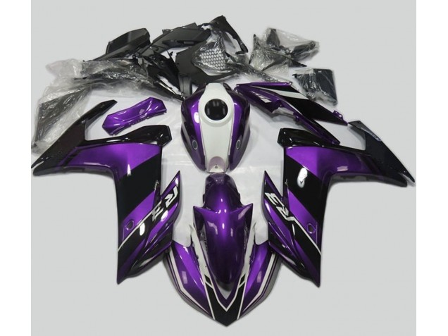 2015-2018 Violet & Noir Brillant Yamaha R3 Carénage Moto