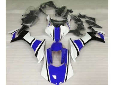 2015-2019 Blanc Brillant Bleu & Noir Yamaha R1 Carénage Moto