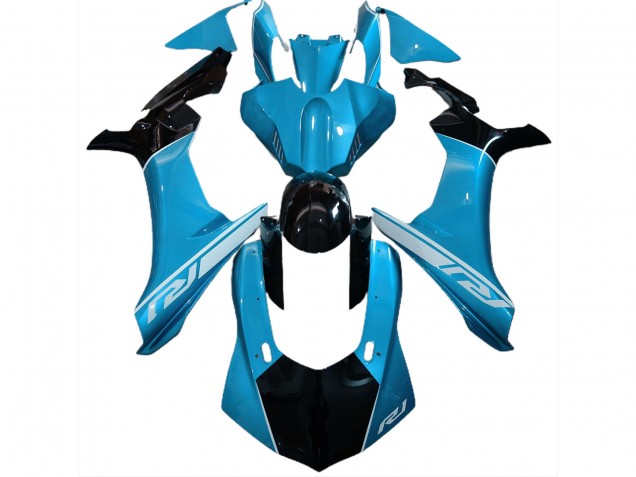 2015-2019 Bleu Ciel & Noir Yamaha R1 Carénage Moto 2015-2019 Bleu Ciel & Noir Yamaha R1 Carénage Moto