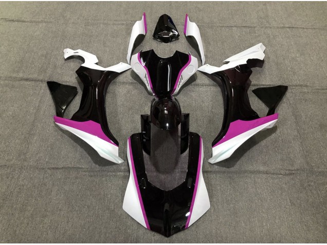 2015-2019 Rose Noir & Blanc Yamaha R1 Carénage Moto 2015-2019 Rose Noir & Blanc Yamaha R1 Carénage Moto