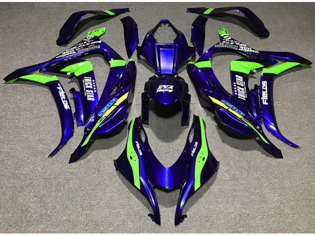 2016-2019 Bleu Profond Trickstar Kawasaki ZX10R Carénage Moto 2016-2019 Bleu Profond Trickstar Kawasaki ZX10R Carénage Moto