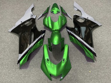 2017-2021 Ciment Noir & Vert Yamaha R6 Carénage Moto