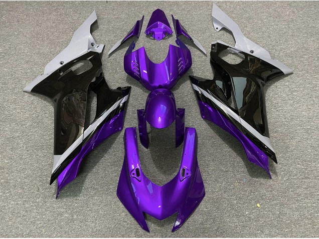 2017-2021 Ciment Noir & Violet Yamaha R6 Carénage Moto 2017-2021 Ciment Noir & Violet Yamaha R6 Carénage Moto