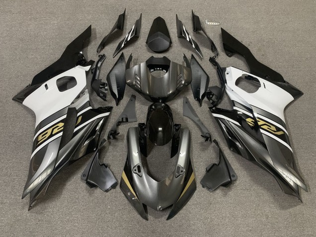 2017-2021 Gris Gunmetal & Or Yamaha R6 Carénage Moto 2017-2021 Gris Gunmetal & Or Yamaha R6 Carénage Moto