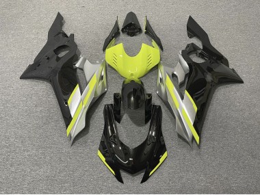 2017-2021 Noir Avec Jaune Flore Yamaha R6 Carénage Moto