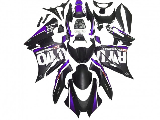 2017-2023 Noir Mat & Violet Suzuki GSXR 1000 Carénage Moto 2017-2023 Noir Mat & Violet Suzuki GSXR 1000 Carénage Moto